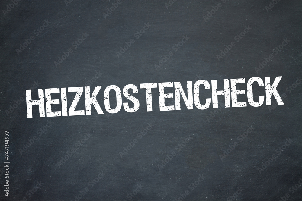 Obraz premium Heizkostencheck 