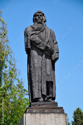 Monument of Adam Mickiewicz in Gorzow Wielkopolski, city in Lubusz Voivodeship, Poland. photo