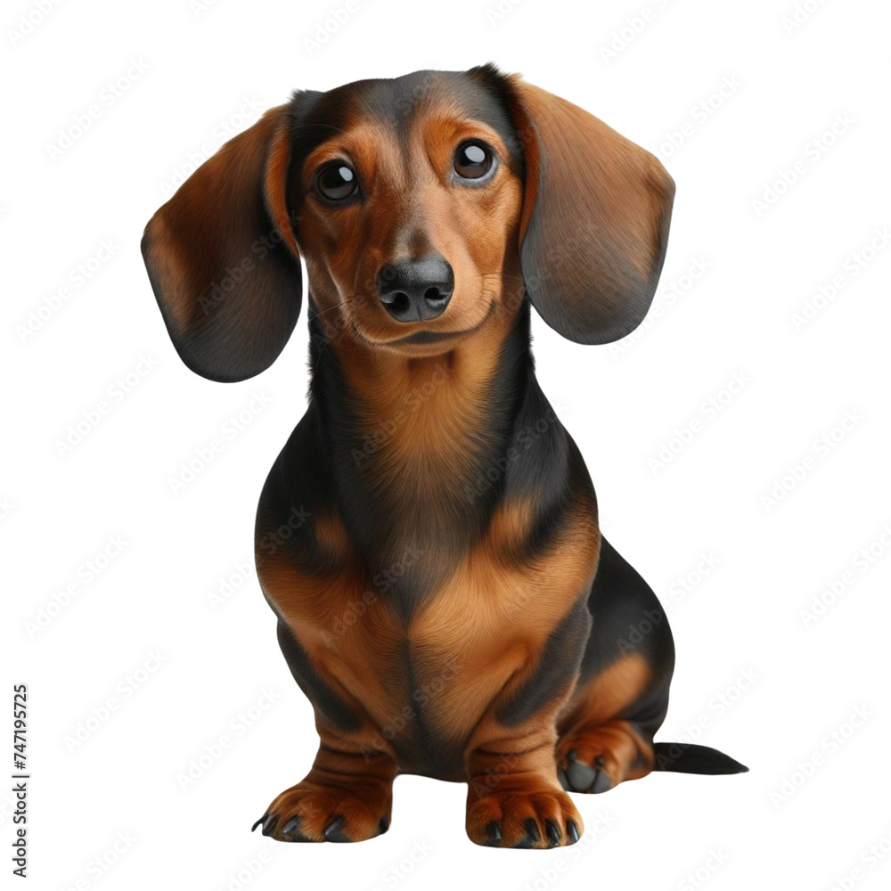 dachshund isolated on white background
