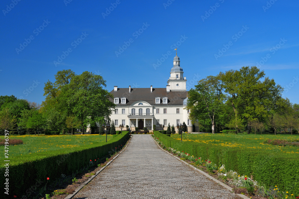 Eclectic palace from 1914-16. Koszewo, West Pomeranian Voivodeship, Poland. Eclectic palace from 1914-16. Koszewo, West Pomeranian Voivodeship, Poland.