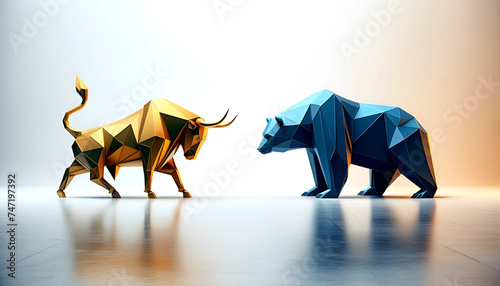 bull versus bear market, geometric