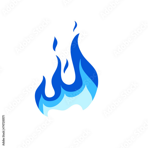 Blue Flame Illustration