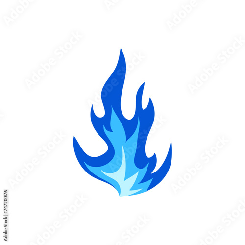 Blue Flame Illustration