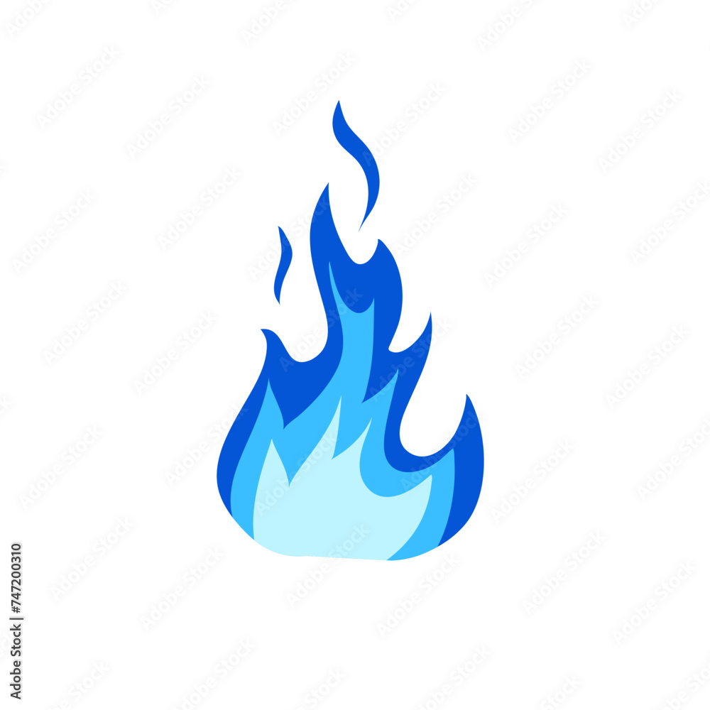 Blue Flame Illustration Blue Flame Illustration