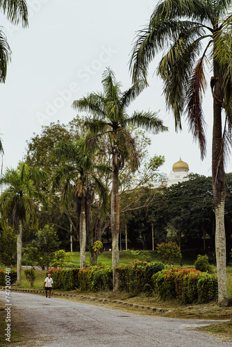 A beautiful park with green landscapes in Malaysia.