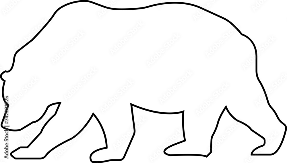 Various bear silhouettes line icon isolated on the transparent background. Bear animal various poses and position black vector for zoo, wildlife, graphic, web and mobile app. Various bear silhouettes line icon isolated on the transparent background. Bear animal various poses and position black vector for zoo, wildlife, graphic, web and mobile app.