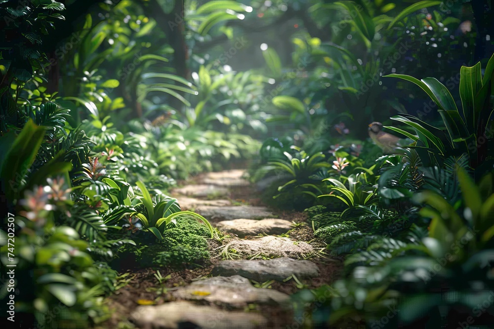 A Path Winding Through a Lush Green Forest
