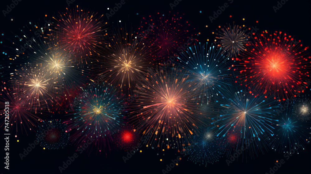 fireworks in the night sky,fireworks, celebration, firework, night, holiday, explosion, fire, sky, light, festival, party, new, red, celebrate, display, colorful, abstract, black, new