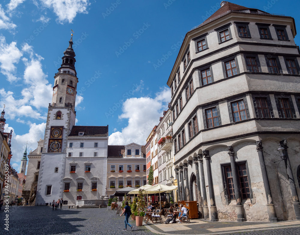 Fototapeta premium old town hall in goerlitz,saxony germany