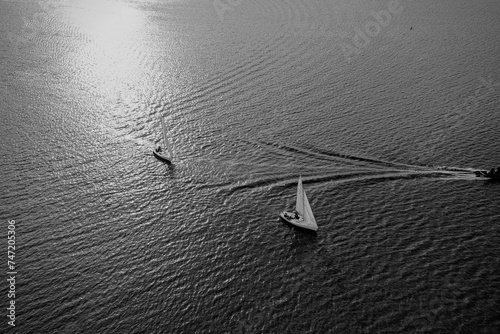 Match racing sur l'erdre en Février