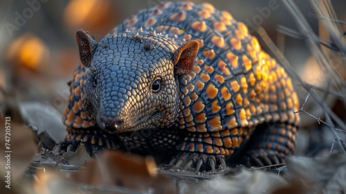 wildlife photography  authentic photo of a armadillo in natural habitat  taken with telephoto lenses  for relaxing animal wallpaper and more