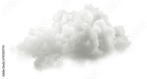 Ethereal soft cloud formations realistic on transparent backgrounds 3d illustrations png