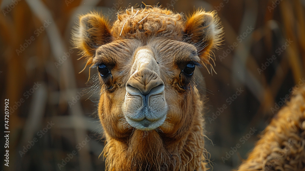 wildlife photography, authentic photo of a camel in natural habitat, taken with telephoto lenses, for relaxing animal wallpaper and more