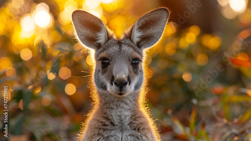 wildlife photography, authentic photo of a kangaroo in natural habitat, taken with telephoto lenses, for relaxing animal wallpaper and more © elementalicious