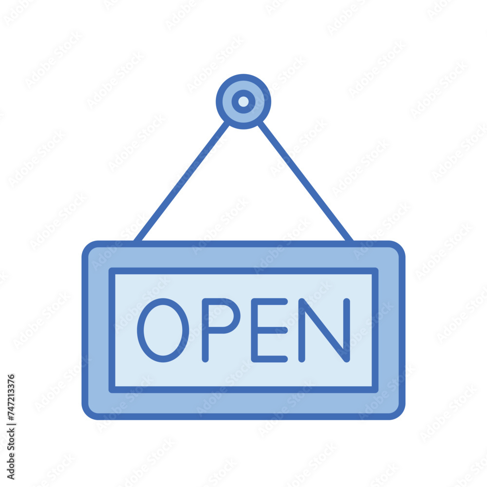Open icon vector stock illustration Open icon vector stock illustration