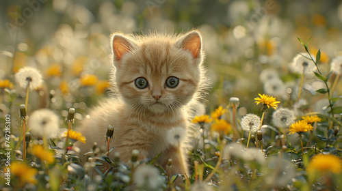 cat in the grass