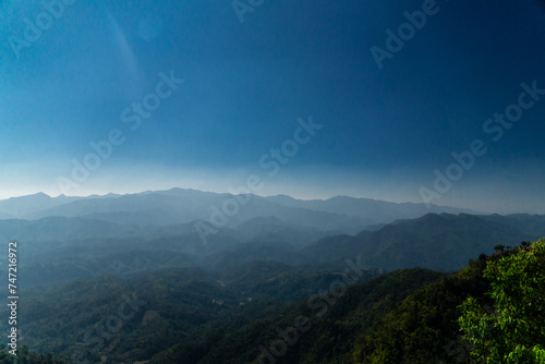 the mountain with sky background