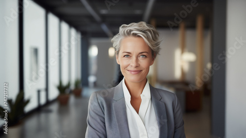 Portrait of a business woman, Generative AI