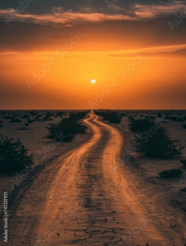 Desert Dirt Road