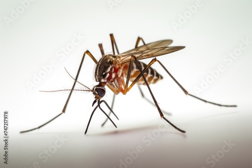 Close-up of Mosquito on human skin.  © CStock