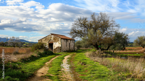 Images of the countryside in Sardinia in January