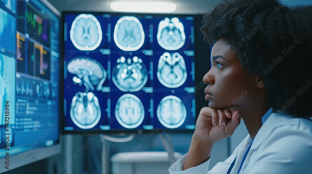 Medical Science Hospital: Confident Black Female Neurologist ...