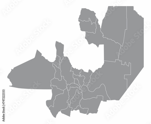 Salta province adminsitrative map