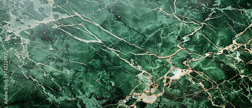 A visually captivating abstract image of green marble with natural lines and patterns