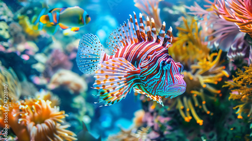 Lion fish in the Red Sea colorful fish Eilat Isr © Johnu