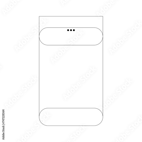 Minimal frame element for decorative greeting card, invitation or template	