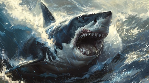Shark Week The Ultimate Ocean Adventure Generative AI