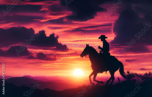 horse on sunset © willian