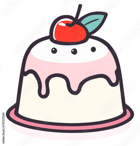 Panna cotta pudding