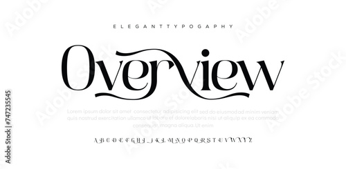 Overview Abstract minimal future alphabet fonts. simple typography sport future creative font . vector illustrator