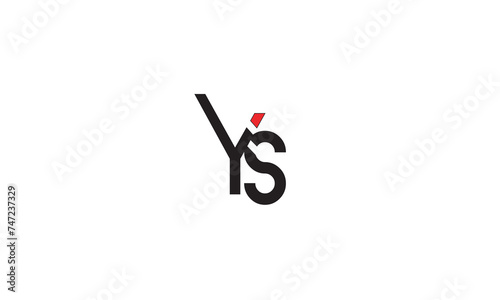 YS, SY, S, Y Abstract Letters Logo Monogram	