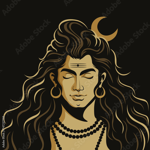 Mahadev Vector Art  Lord Shiva Vector Art and Illustration  Mahadev Digital Art