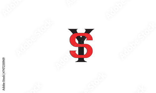 YS, SY, S, Y Abstract Letters Logo Monogram	