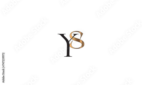 YS, SY, S, Y Abstract Letters Logo Monogram 