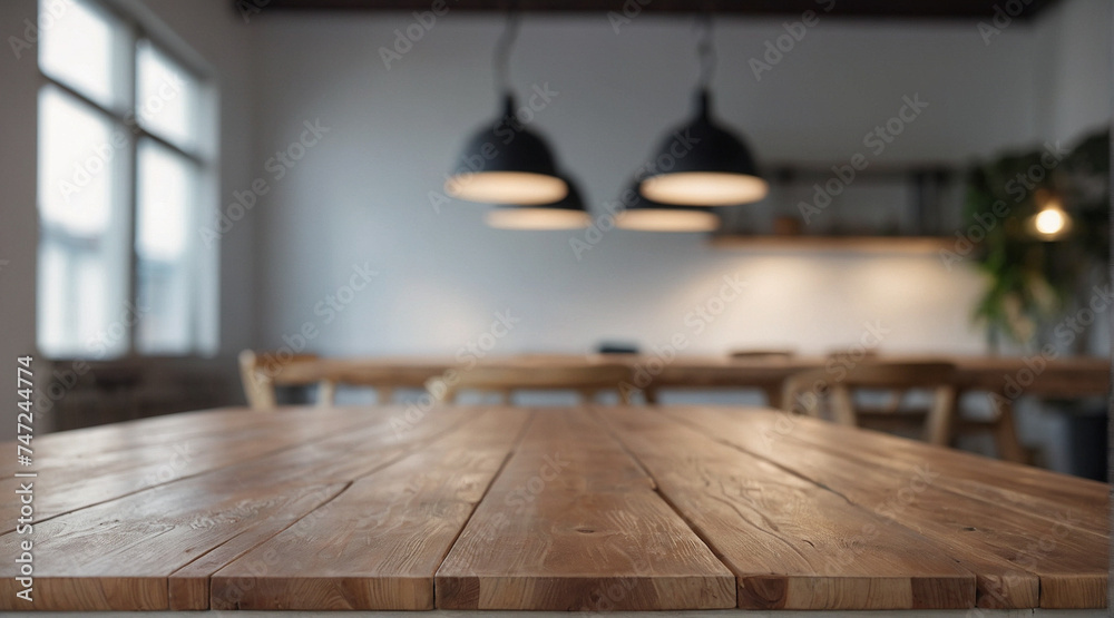 Empty wooden table with heated spa pool in outdoor bokeh in the
background for product display, space for text Empty wooden table with heated spa pool in outdoor bokeh in the
background for product display, space for text