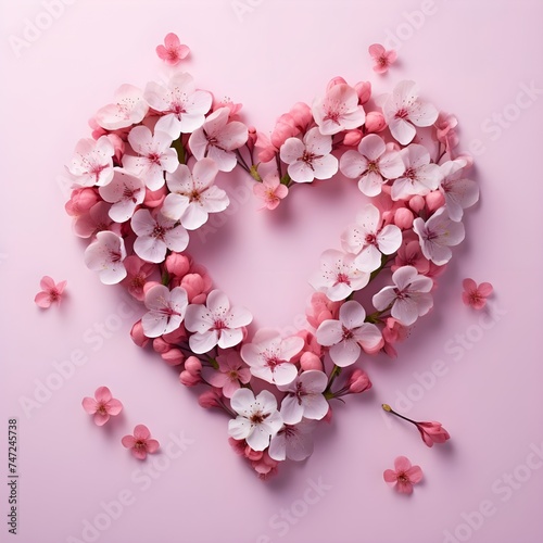 Blossoming Love: A Captivating Celebration of Valentine's Day with Vibrant Flowers photo