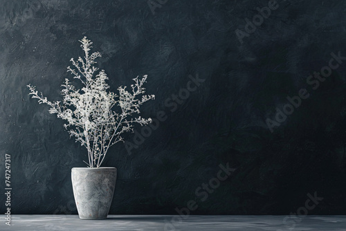 Plant in a Vase on a Table