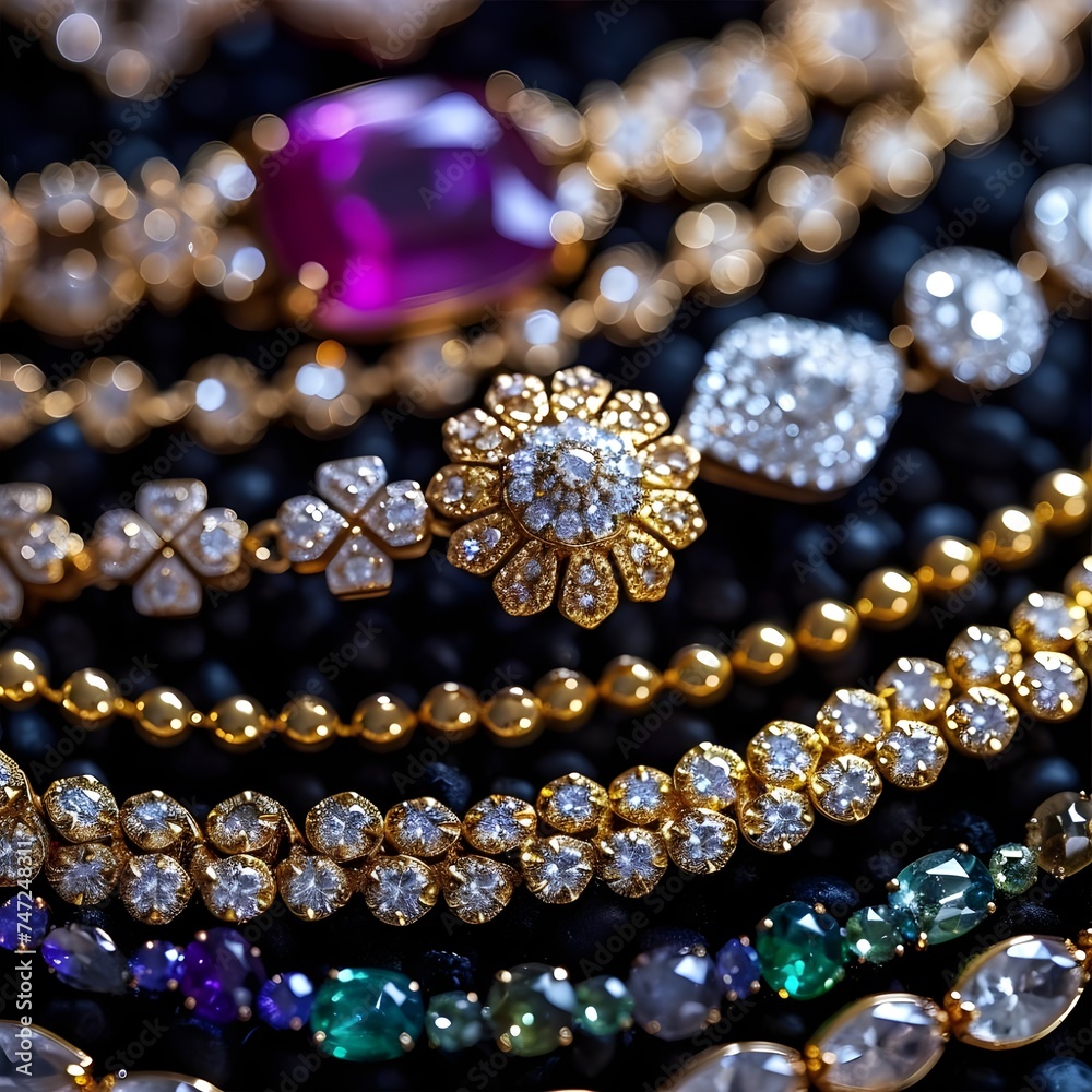 Dazzling Array: A Collection of Exquisite Jewelry Adorned with Precious Gems Dazzling Array: A Collection of Exquisite Jewelry Adorned with Precious Gems