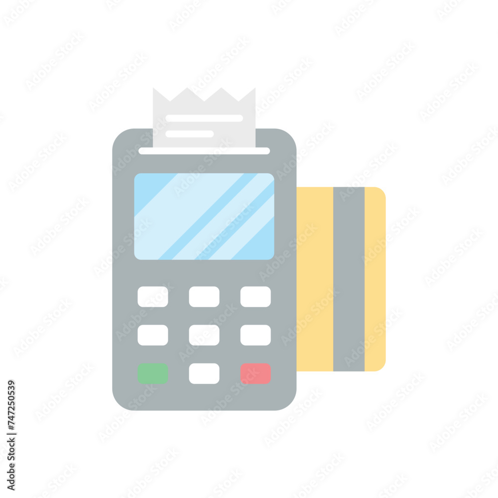 Credit Card Machine icon vector stock illustration Credit Card Machine icon vector stock illustration