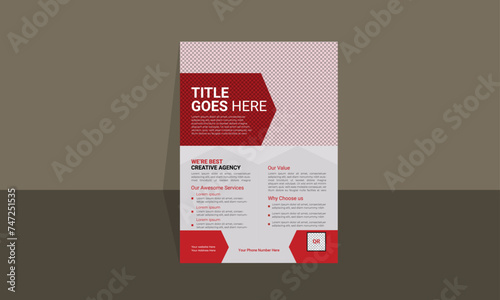 modern design template professional Corporate business brochure or flyer design poster Leaflet presentation, double-sided abstract business flyer template for company report introduction in a4 size.