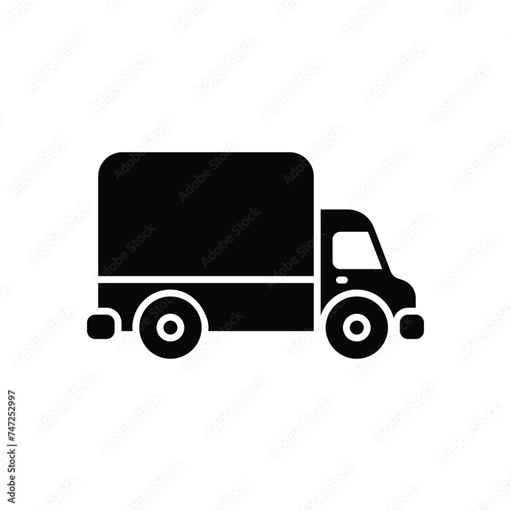 Delivery Truck icon vector stock illustration
