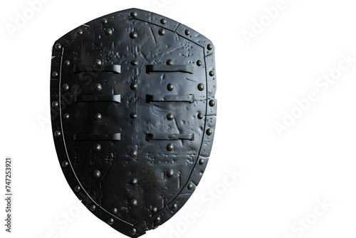 Professional Bulletproof Shield On Transparent Background.