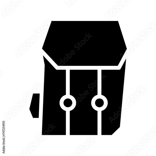 Bag Bicycle Tour Glyph Icon