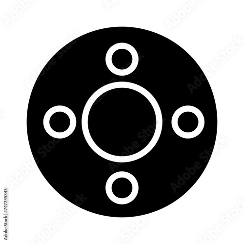 Abrasion Bearing Bicycle Glyph Icon