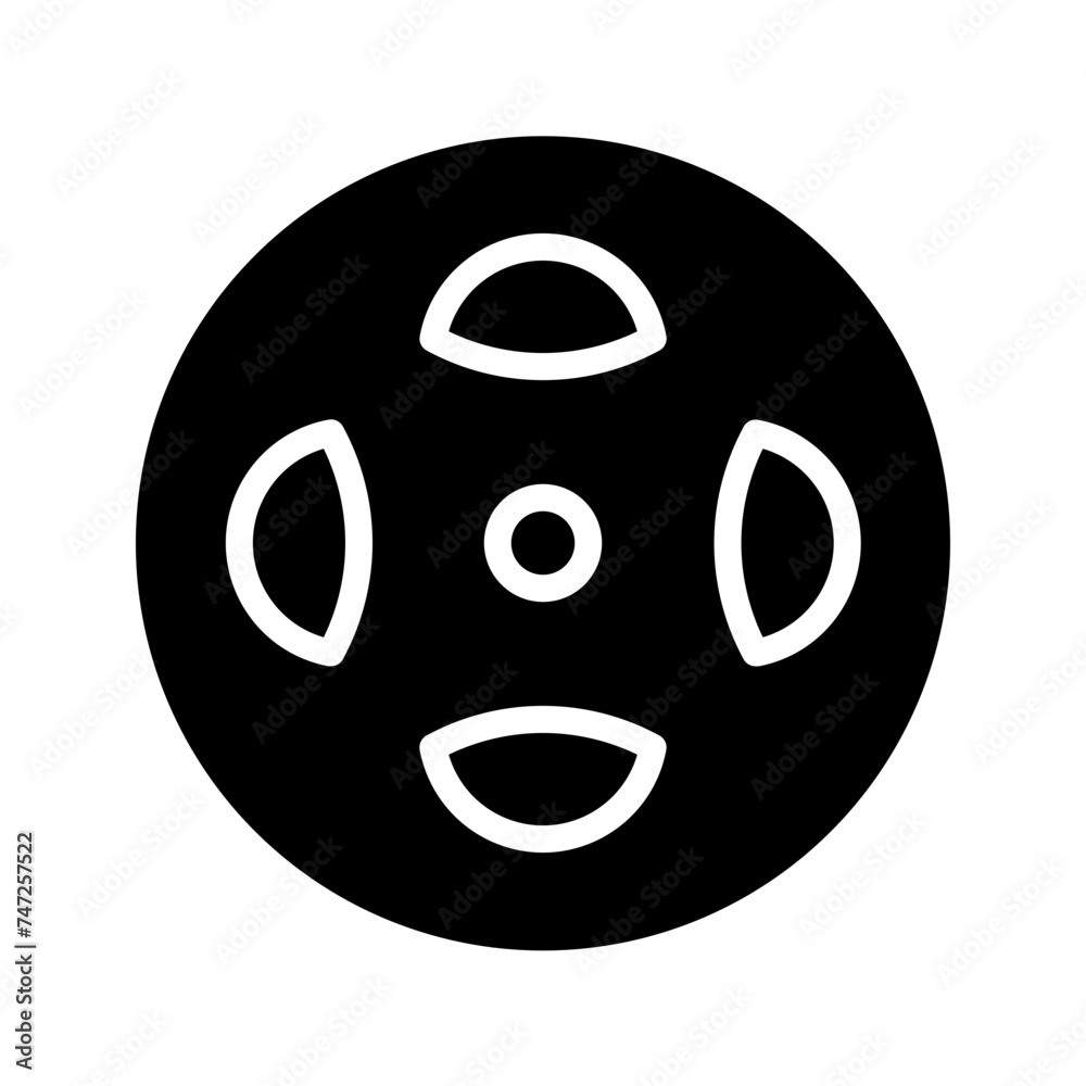Fototapeta premium Clutch Friction Parts Glyph Icon