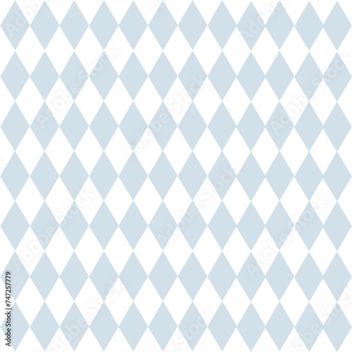 Repeating pattern with blue diamonds on a white background.